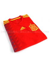 【偶寄卖 SS级 L码 】阿迪达斯西班牙2018世界杯主场足球队服短袖球衣CX5355