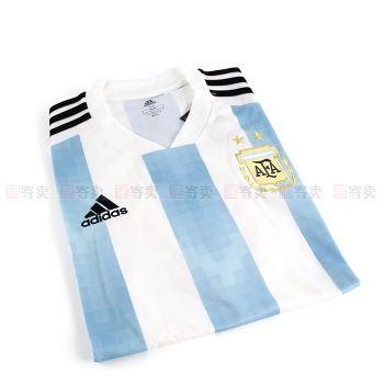 【偶寄卖 SS级 M码 】阿迪达斯阿根廷2018世界杯主场短袖球衣BQ9324