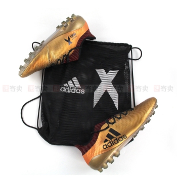 【偶寄卖 B级 EUR44 2/3=JP285】adidas X 17.1 AG 阿迪达斯人草金色足球鞋 CP9168